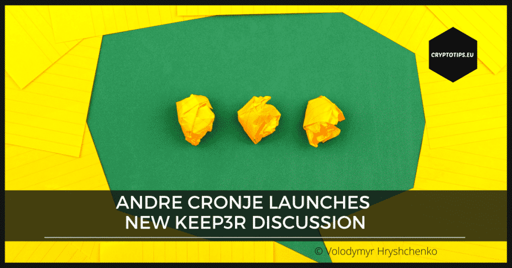Andre Cronje launches new Keep3r discussion