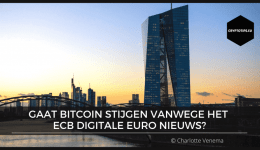 Gaat Bitcoin stijgen vanwege het ECB digitale euro nieuws?