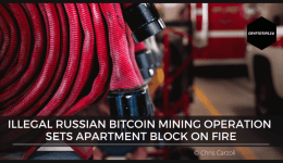 Illegal Russian Bitcoin mining operation sets apartment block on fire
