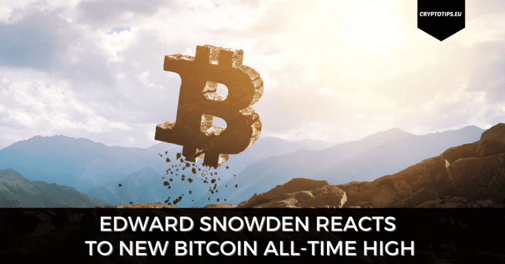 Edward Snowden Reacts to New Bitcoin All-Time High