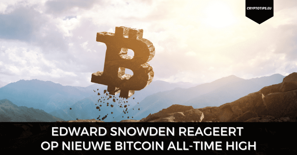 Edward Snowden reageert op nieuwe Bitcoin all-time high