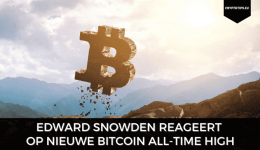 Edward Snowden reageert op nieuwe Bitcoin all-time high