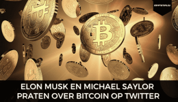 Elon Musk en Michael Saylor praten over Bitcoin op Twitter