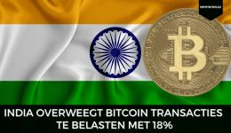 India overweegt Bitcoin transacties te belasten met 18%