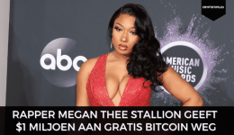 Rapper Megan Thee Stallion geeft 1 miljoen dollar aan gratis BTC weg
