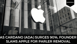 As Cardano (ADA) Surges 90%, Founder Slams Apple For Parler Removal