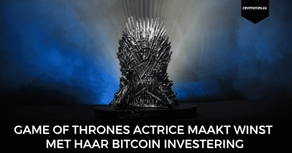 Game of Thrones actrice Maisie Williams heeft winst gemaakt met Bitcoin