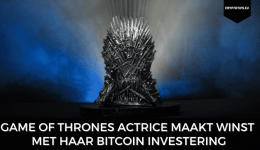 Game of Thrones actrice Maisie Williams heeft winst gemaakt met Bitcoin