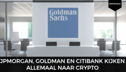 JPMorgan, Goldman en Citibank kijken allemaal naar crypto