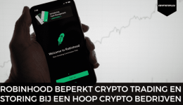 Robinhood beperkt crypto trading en storing bij een hoop crypto bedrijven