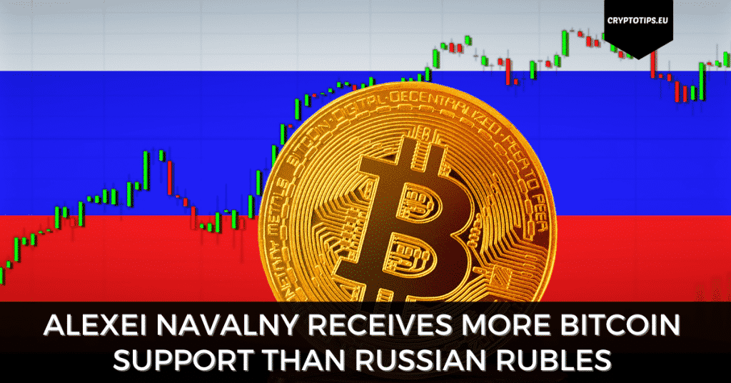 Alexei Navalny Receives More Bitcoin Support Than Russian Rubles