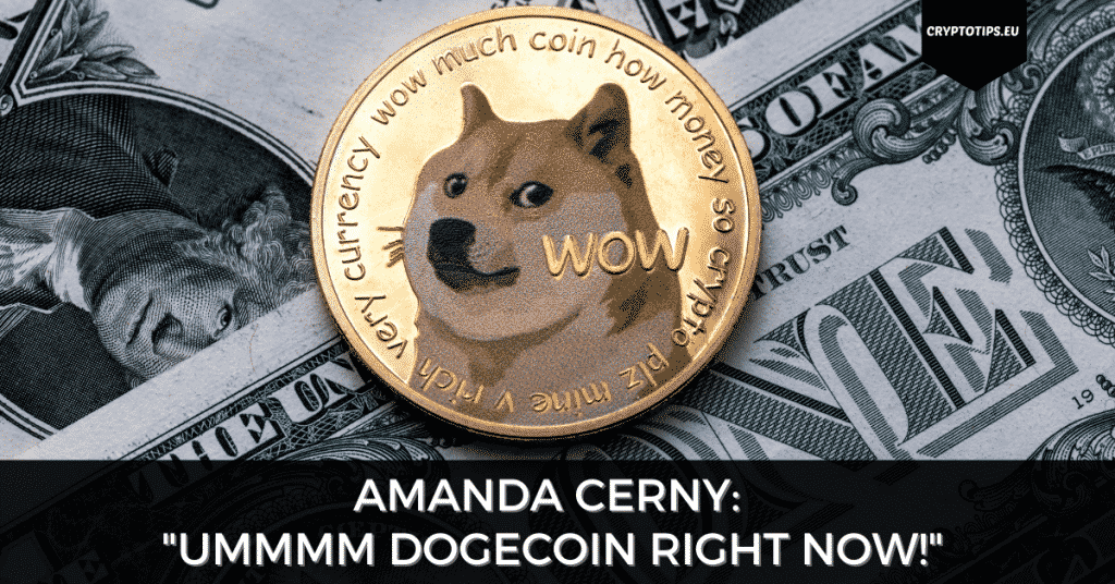Amanda Cerny: "Ummmm Dogecoin Right Now!"