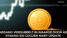 Cardano verdubbelt in waarde door ADA staking en Goguen Mary update