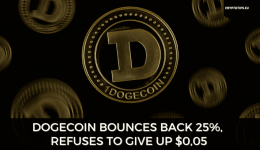 Dogecoin Bounces Back 25%, Refuses To Give Up $0,05