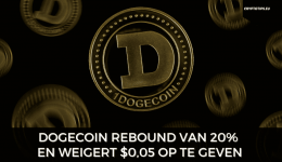 Dogecoin rebound van 20% en weigert $0,05 op te geven