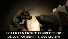 Ligt er een crypto correctie op de loer of een pre-1929 crash?