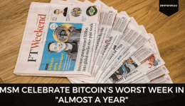 MSM Celebrate Bitcoin’s Worst Week In "Almost A Year"
