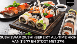 SushiSwap (SUSHI) bereikt all-time high van $13.77 en stijgt met 27%