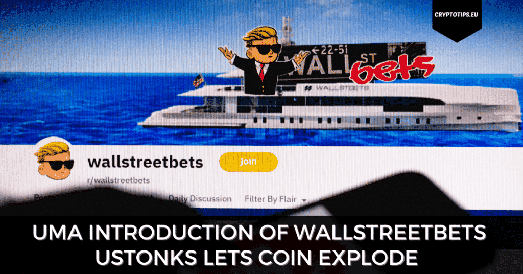 UMA Introduction Of WallStreetBets uSTONKS Lets Coin Explode