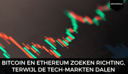 Bitcoin en Ethereum zoeken richting, terwijl de tech-markten dalen