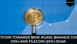 Bitcoin Towards $60k Again, Binance Coin (13%) And Filecoin (25%) Soar