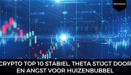 Crypto top 10 stabiel, Theta stijgt door en angst voor huizenbubbel