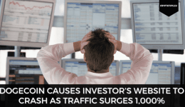 Dogecoin Causes Investor’s Website To Crash As Traffic Surges 1,000%