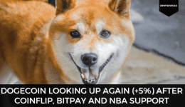 Dogecoin Looking Up Again (+5%) After CoinFlip, Bitpay And NBA Support