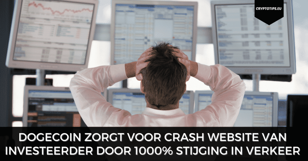 Dogecoin zorgt voor crash website door 1000% stijging in verkeer