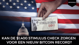 Kan de $1,400 stimulus check zorgen voor een Bitcoin record?