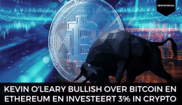 Kevin O'Leary bullish over Bitcoin en Ethereum en investeert 3% in crypto