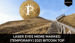 Laser Eyes Meme Marked (Temporary) 2021 Bitcoin Top
