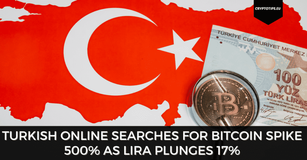 Turkish Online Searches For Bitcoin Spike 500% As Lira Plunges 17%