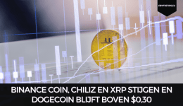 Binance Coin, Chiliz en XRP stijgen en Dogecoin blijft boven $0,30