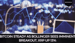 Bitcoin Steady As Bollinger Sees Imminent Breakout, XRP Up 13%