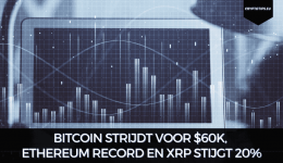Bitcoin strijdt voor $60k, Ethereum record en XRP stijgt 20%