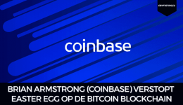 Brian Armstrong (Coinbase) verstopt Easter Egg op de Bitcoin blockchain