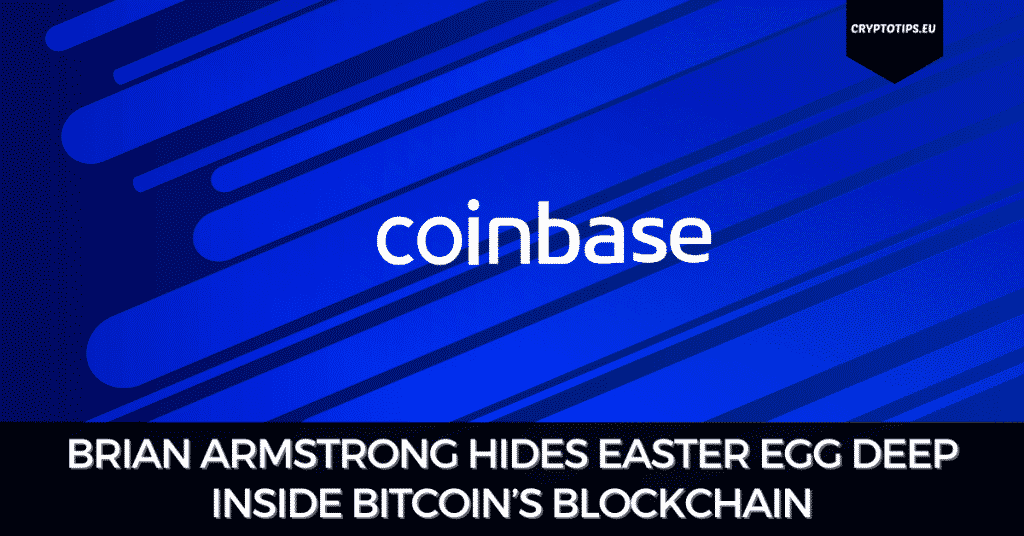 Brian Armstrong Hides Easter Egg Deep Inside Bitcoin’s Blockchain