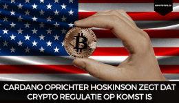 Cardano oprichter Hoskinson zegt dat crypto regulatie op komst is