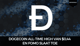 Dogecoin all-time high van $0,44 en FOMO slaat toe