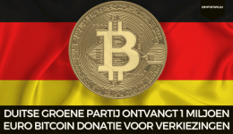 Duitse Groene Partij ontvangt 1 miljoen euro Bitcoin donatie