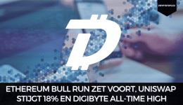 Ethereum bull run zet voort, Uniswap stijgt 18% en DigiByte all-time high