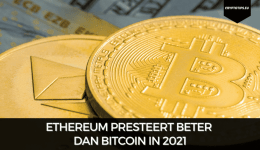 Ethereum presteert beter dan Bitcoin in 2021