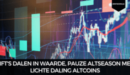 NFT's dalen in waarde, pauze altseason met lichte daling altcoins