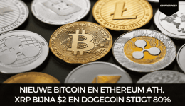 Nieuwe Bitcoin en Ethereum ATH, XRP bijna $2 en Dogecoin stijgt 80%