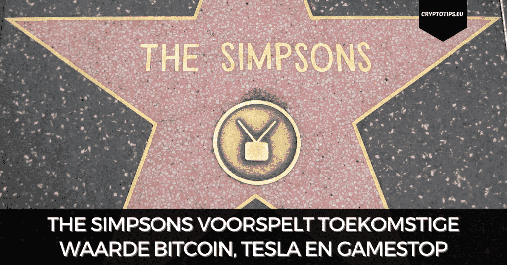 The Simpsons voorspelt toekomstige waarde Bitcoin, Tesla en GameStop