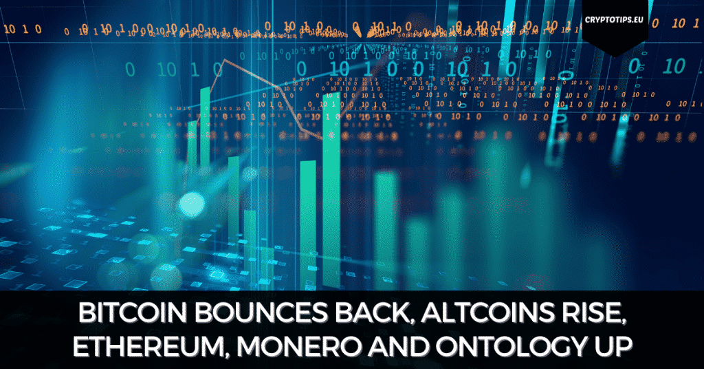 Bitcoin Bounces Back, Altcoins Rise, Ethereum, Monero and Ontology Up