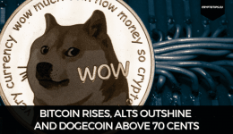 Bitcoin Rises, Alts Outshine And Dogecoin Above 70 Cents