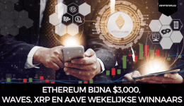 Ethereum bijna $3,000, Waves, XRP en Aave wekelijkse winnaars
