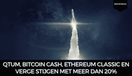 Qtum, Bitcoin Cash, Ethereum Classic en Verge stijgen met meer dan 20%